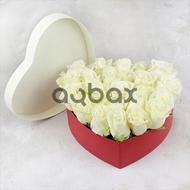 Live love dreams - Heart box with flowers