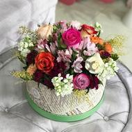 Mixed joy - Box with flowers