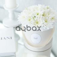 White and full of love - Box with flowers