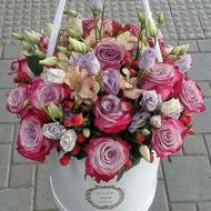Feelings with colorful flowers - Box with flower...