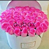 Pink Moment of Love - Box with flowers