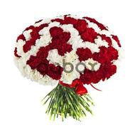 Red carnations - flower bouquet