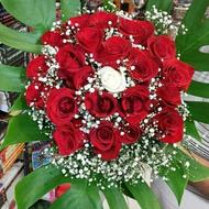 Roses and white love - Flower Bouquet