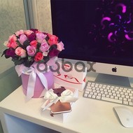 Expression of Romance - Box with flowers  