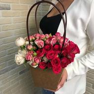 Colorful emotions - Box with flowers