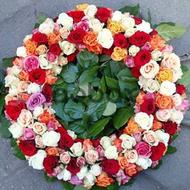 Colorful Wreath - A wreath of flowers