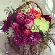 Colorful bright moment - Box with flowers