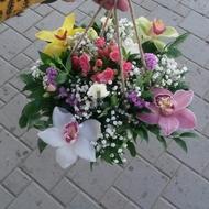 Colorful and joyful moment - Box with flowers
