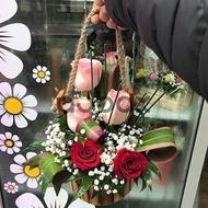 Colorful roses - Box with flowers