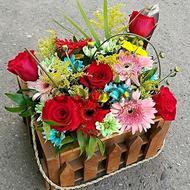 Elegant - Box with flowers