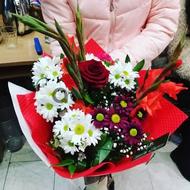 История любви смешанного цветка - Букет цветов...