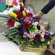 Beautiful and colorful - Box with flowers