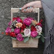 Your choice - Box with flowers