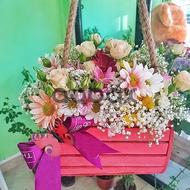 Pink Elegance - Box with flowers