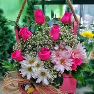 Happy memories - Box with flowers
